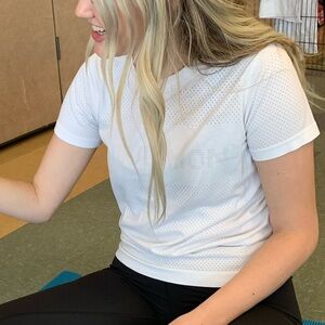 Lululemon White Workout Top
